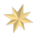 Christmas Star Frisbee