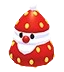 Strawberry Santa Snack